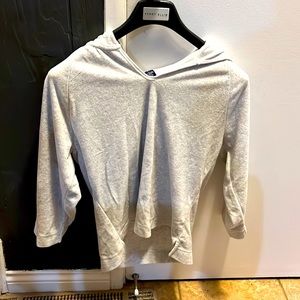 GAP V-neck hoodie gray